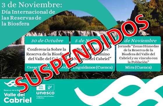 SUSPENDIDAS: Jornada final del proyecto: «zonas húmedas de la Reserva de la Biosfera del Valle del Cabriel y su vínculo con la población local»0